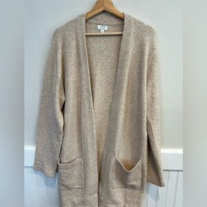 J. Crew Factory Beige Open-Front Cardigan